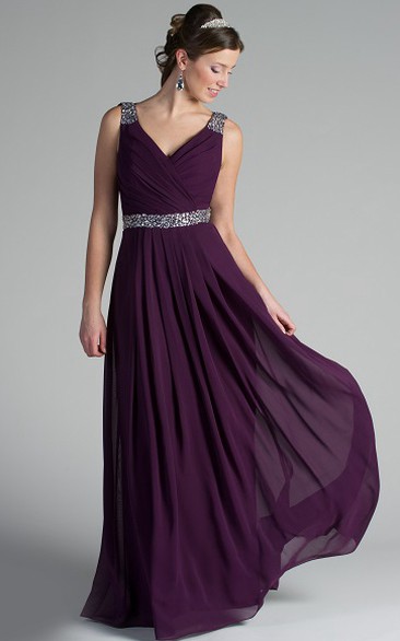 Dark Purple Bridesmaid Dresses, Purple ...